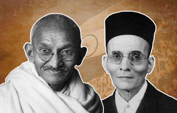 गांधी एक बहुत बड़े विचारक थे और सावरकर एक योद्धा।