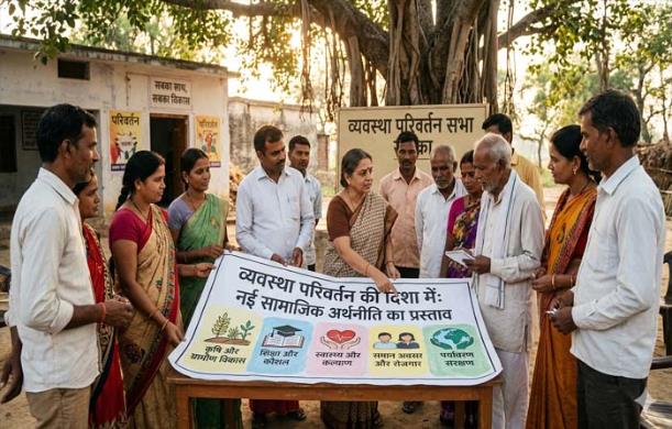 व्यवस्था परिवर्तन की दिशा में: नई सामाजिक अर्थनीति का प...